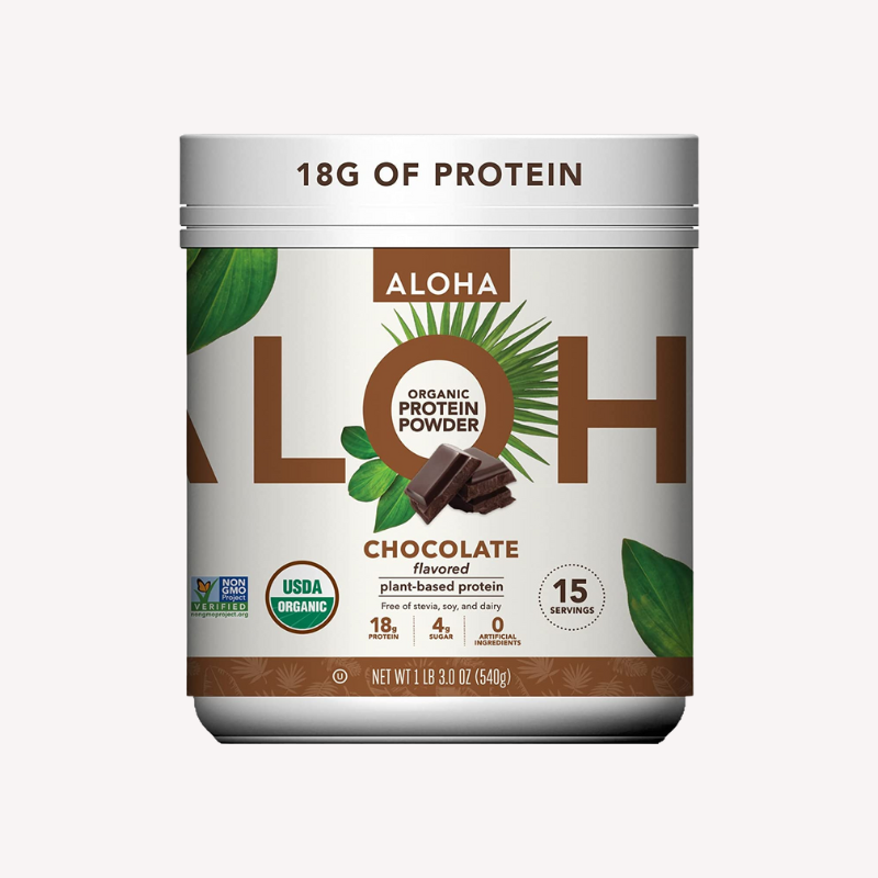 ALOHA Organic Chocolate PlantBased Protein Powder Supwell